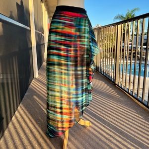Bebe asymmetrical skirt size 2